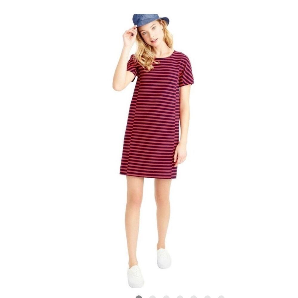 J.CREW STRIPED T SHIRT DRESS - size SMALL
